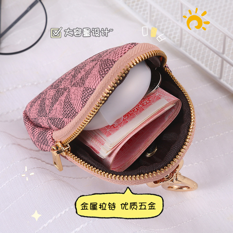 This women's coin purse features a high-end and stylish ins style, is cute and versatile, and comes with a zipper card, coin and key case for hanging Specification drawing