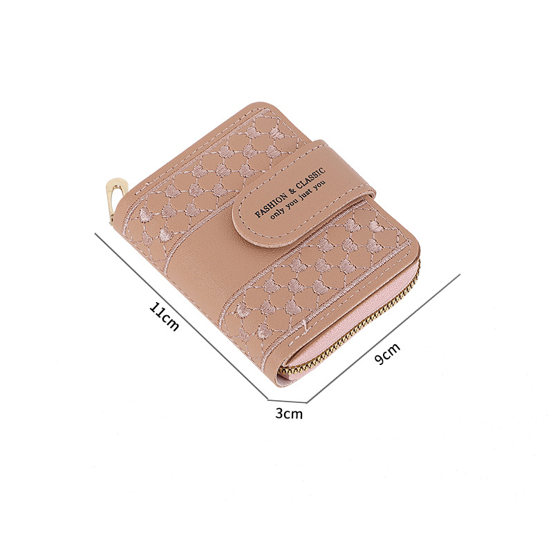 New style wallet, short card case for women, high-end cross-border printed zipper coin purse, original factory Application Scenario