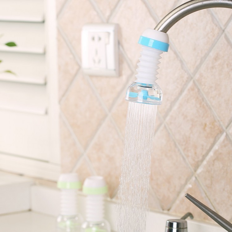 Kitchen tourmaline faucet splash-proof showerhead 360° rotating telescopic tap extension showerhead Specification drawing
