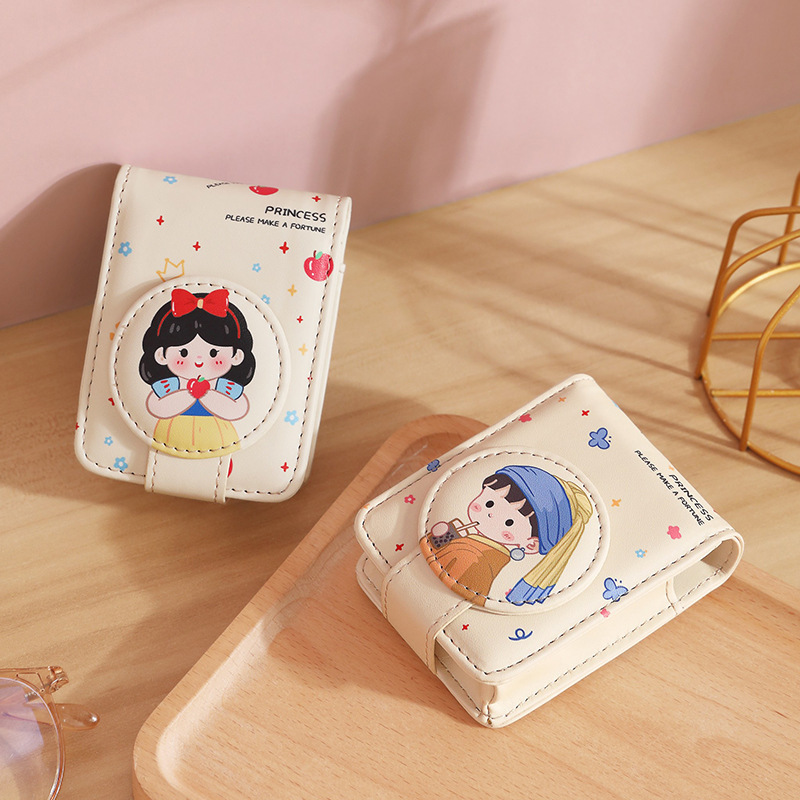 High appearance level red envelope with mirror, portable travel touch-up small bag, light and portable makeup storage protective case Specification drawing