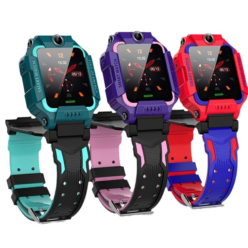 Cross-border 6th generation deep waterproof 360° rotating flip cover Q19 smart children's smartwatch Positioning and photography for foreign trade Item Picture
