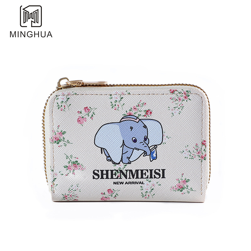 New women's wallet, short and simple card bag, Summer Wallet, cross-border pattern zipper coin purse wholesale Application Scenario