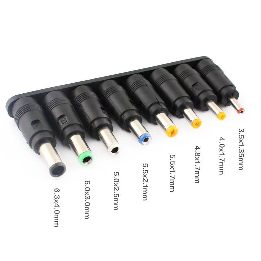 Factory direct sales of DC converter head 8-digit sleeve notebook adapter connector 5.5*2.1 multi-functional power converter head details Picture