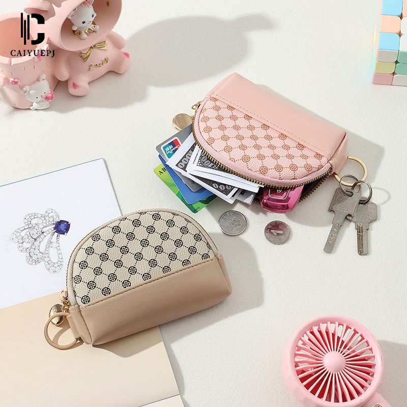 New cross-border coin purse for women, European and American zipper semi-circular small wallet, key card case, coin case, fashionable wallet Application Scenario