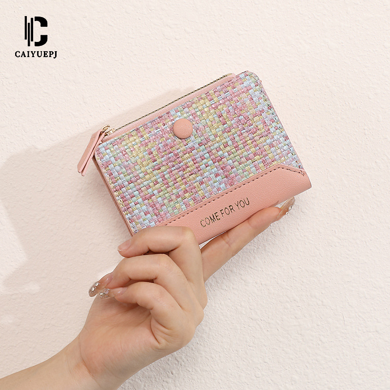 A new cross-border best-selling women's wallet, a fashionable short card bag, at 20% off full figure
