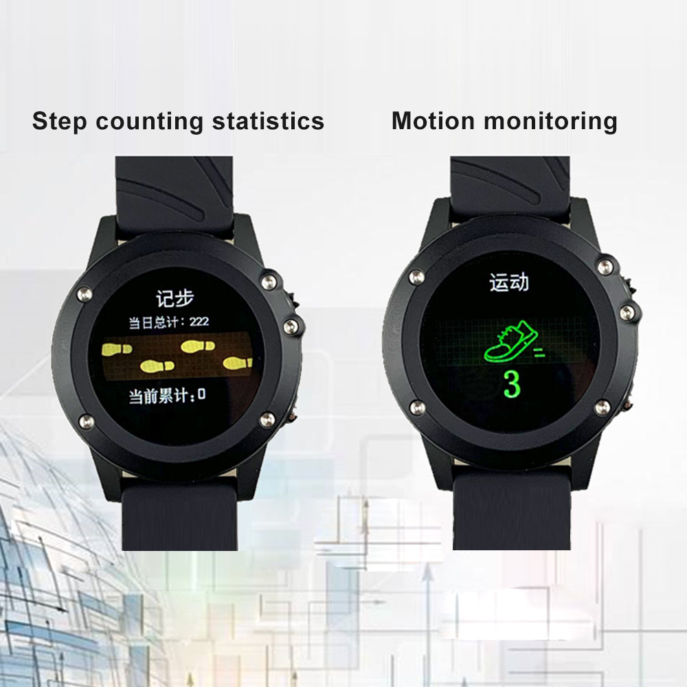 Lora outdoor sports waterproof watch, GPS smart multi-mode high-precision positioning function, elderly SOS health watch Specification drawing