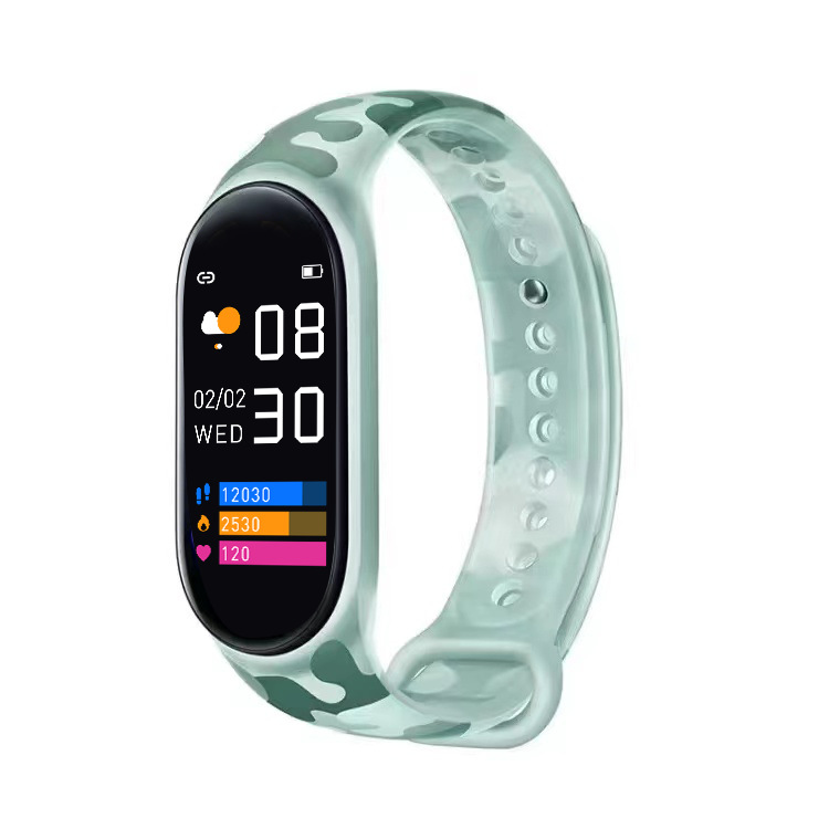 The Mi Band M6 children's smart bracelet is suitable for sports, heart rate, sleep monitoring, alarm reminder, and is waterproof for both men and women Item Picture