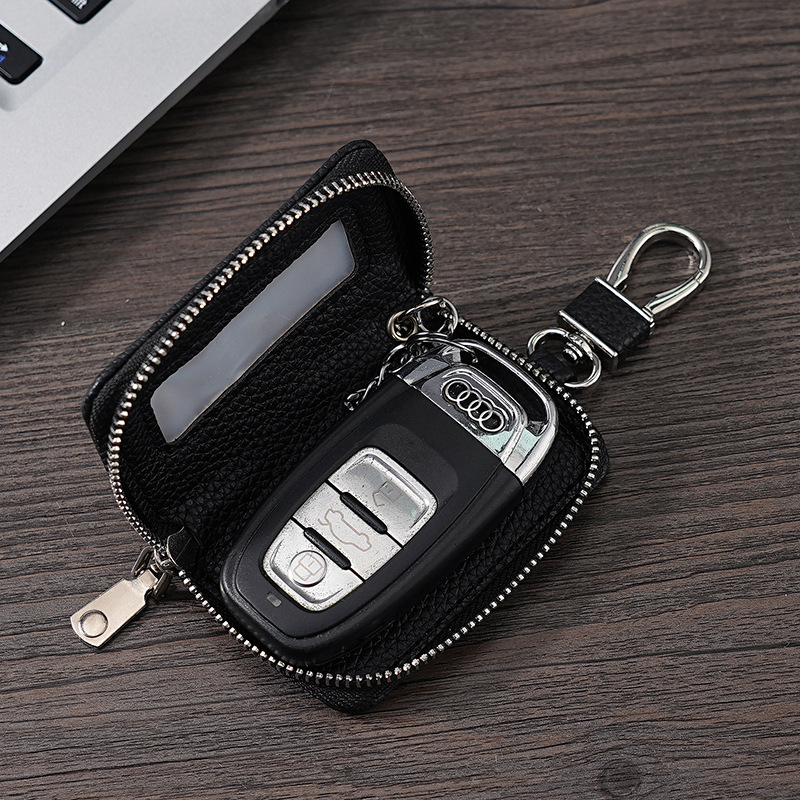 Cross-border delivery of car key cases: Men's visible transparent window key case, portable waterproof multi-color universal women's case details Picture