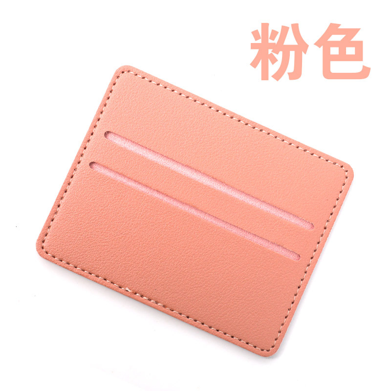 Credit card, ID photo, card case, wholesale leather loose change, card holder, pu mini lightweight business card holder Item Picture
