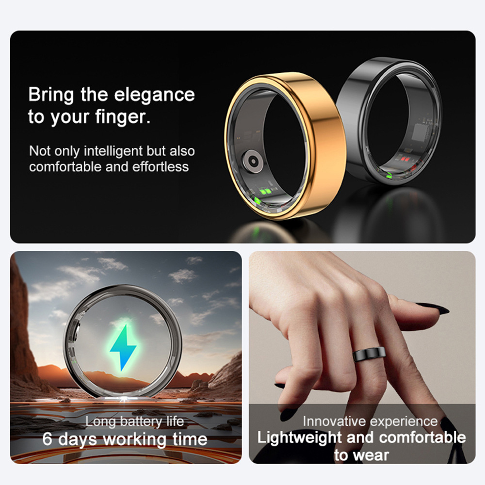 COLMI R02 smart ring Health Management, IP68 water resistance, up to 6 days of battery life details Picture