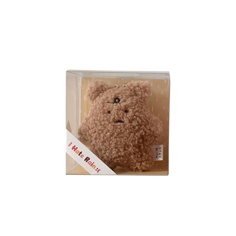 Korean niche products that dislike rainy days: mask-style bear keychains, plush toys, pendants, bags, and decorations Item Picture