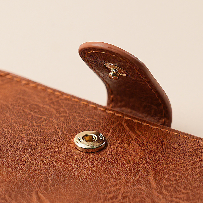 New men's and women's wallets: soft leather buckle, solid color texture, multi-slot, large capacity, multi-functional wallet Application Scenario