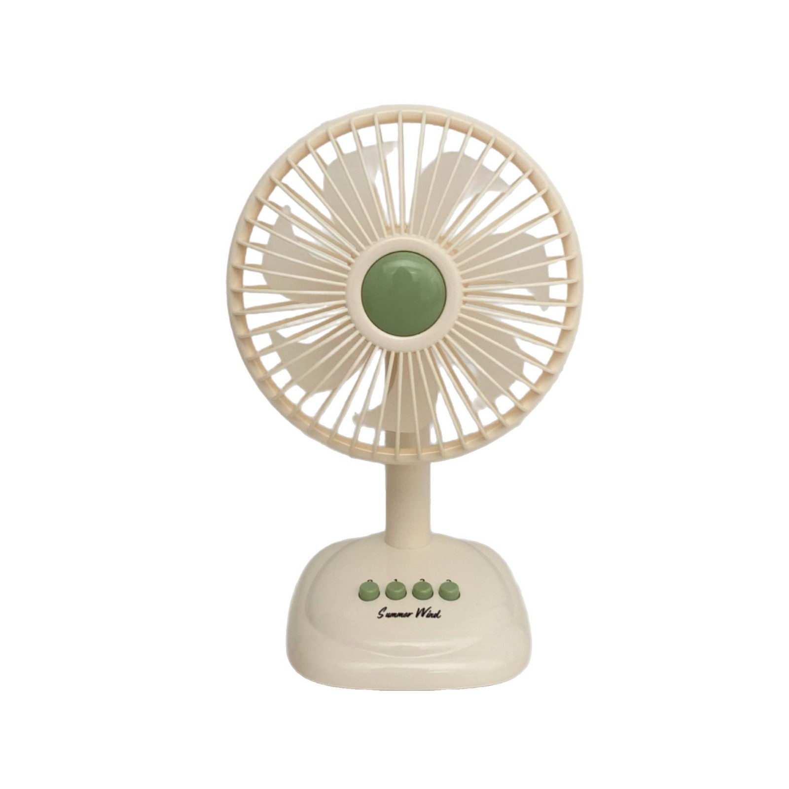 New retro desktop small fan with seven blades and strong wind force, a best-selling desktop fan and office USB interface electric fan Item Picture