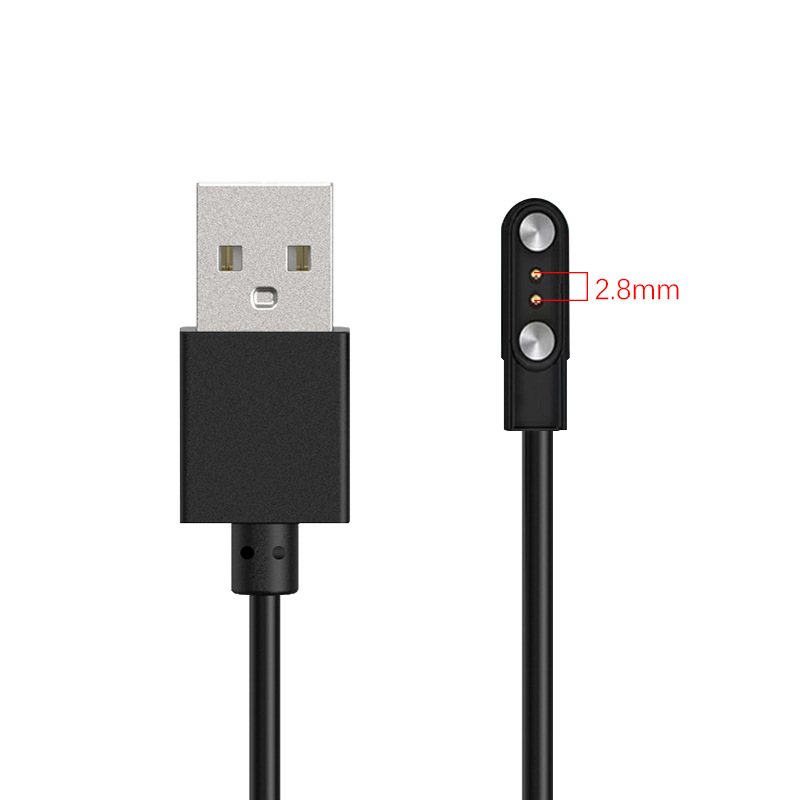 2-contact HW16 magnetic charging cable, 2-pin smart children's watch, HW12 magnetic universal charger, 2-pin 2.8 Item Picture