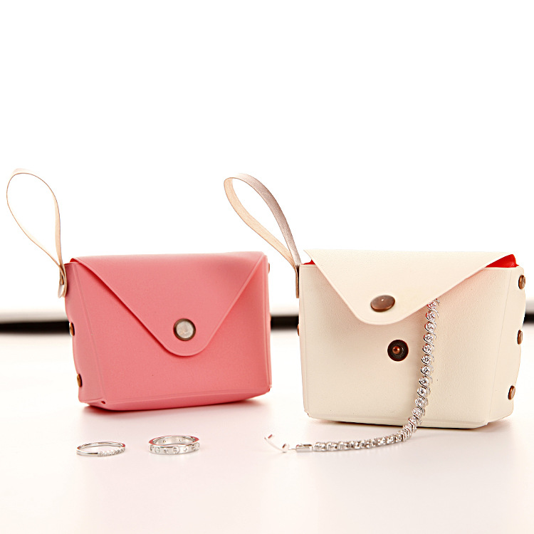 Korean cute candy-colored small coin purse, coin case, key case, creative macaron hand-held small bag Item Picture