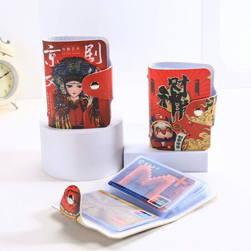 Wholesale of domestic trend cartoon card packs, creative color card packs and card cases, multi-slot full-color advertisements in stock Application Scenario