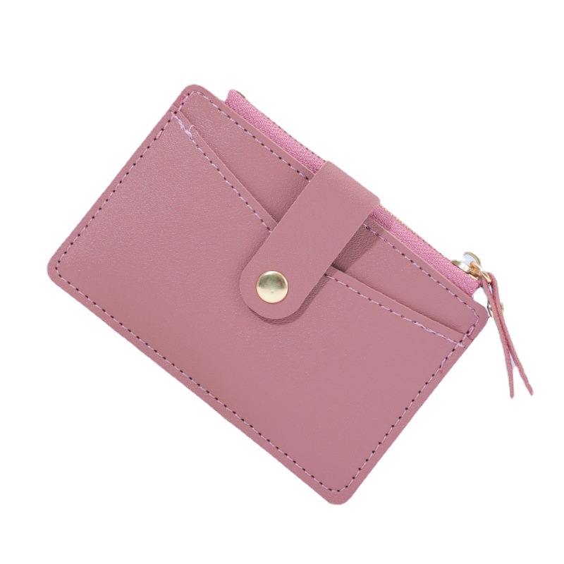 New niche design card bag, coin purse, multi-slot wallet, women's Instagram, candy color, fresh and clean, wholesale, logo order Item Picture