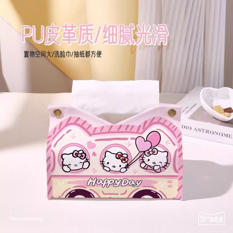 ins Bus Kt Cat Creative Paper Box, Living Room Tissue box, Napkin box, storage case, Tissue box, Home bedroom for women Application Scenario