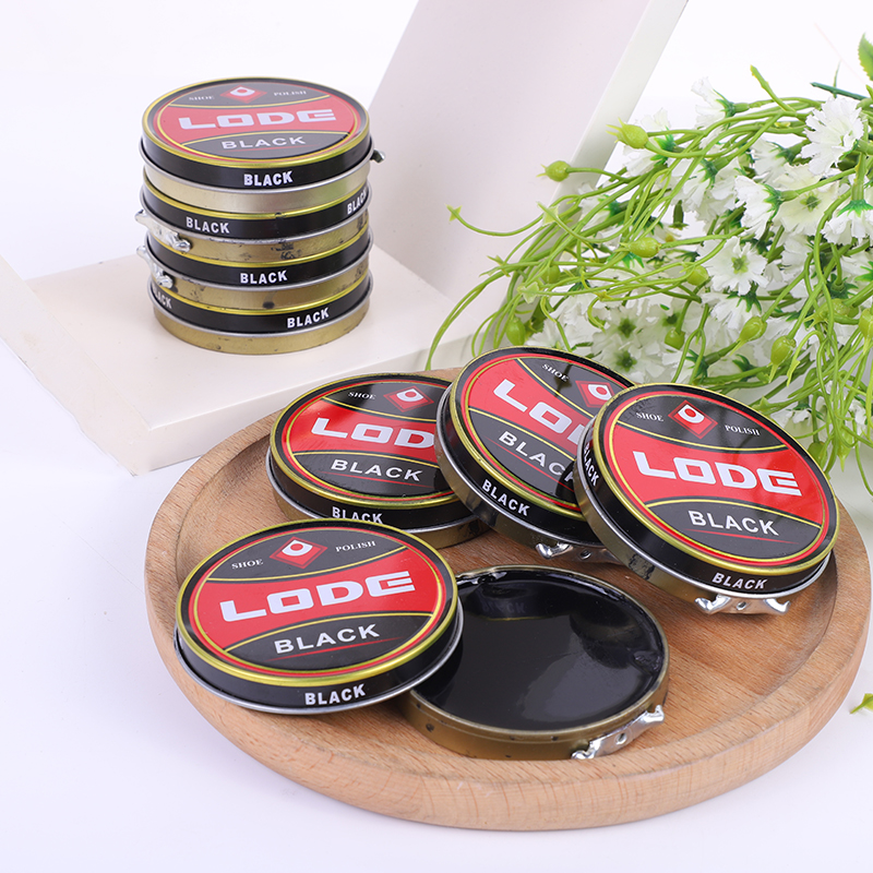 LODE 铁盒鞋油黑色皮鞋保养油皮革护理剂鞋刷鞋蜡套装