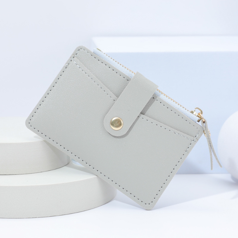 New niche design card bag, coin purse, multi-slot wallet, women's Instagram, candy color, fresh and clean, wholesale, logo order Specification drawing