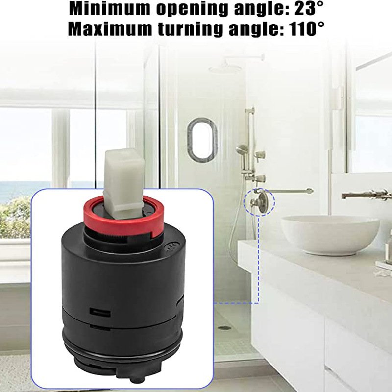 The cross-border pressure balance valve core with distributor 40mm is suitable for replacing the shower faucet with 40PHF-2 accessories full figure