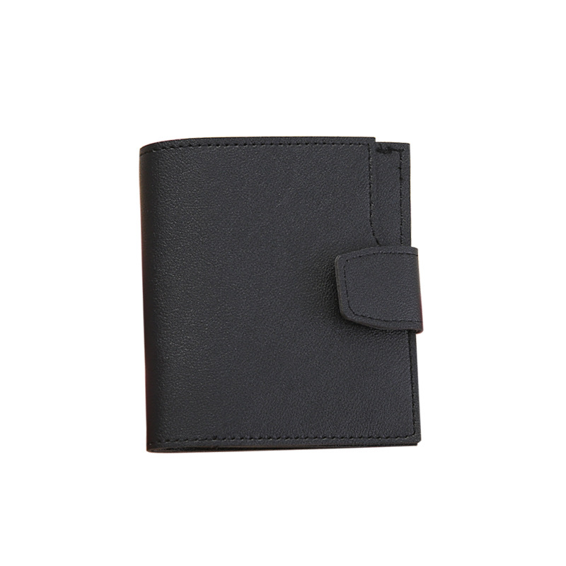 Factory direct supply of women's wallets, simple and simple short coin purses for students, card packs, ticket holders, thin Japanese style for women Item Picture