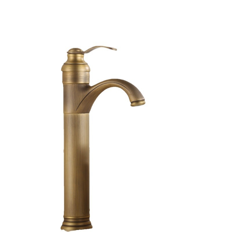 European-style underfloor basin, antique all-copper cold and hot retro washbasin, faucet, countertop basin, washbasin, washbasin, free shipping full figure