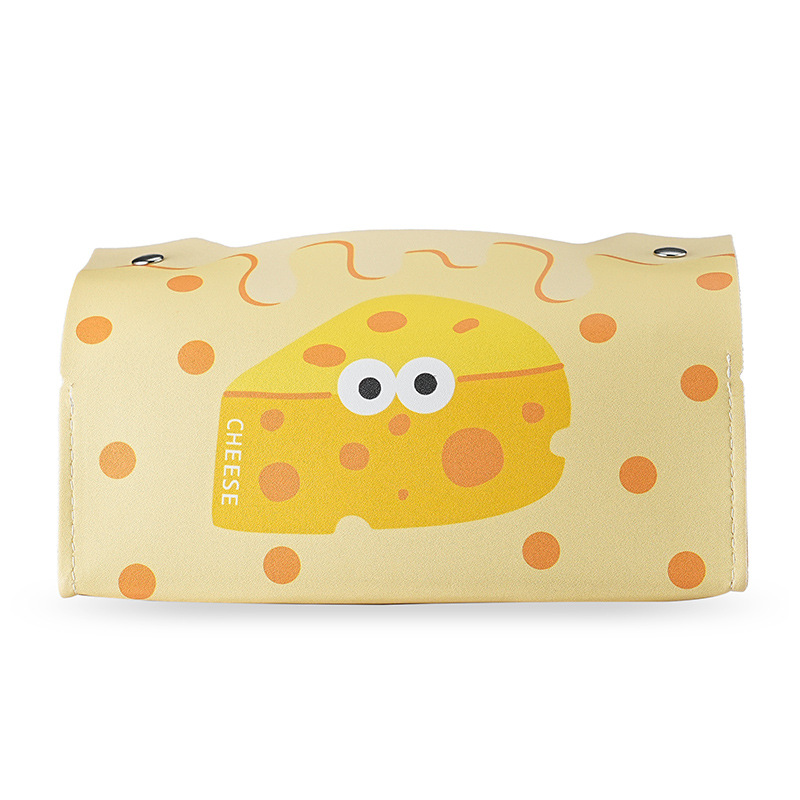Cute cartoon tissue box, surprising cheese tissue box, simple table fabric tissue bag for living room and dining room custom-made Item Picture