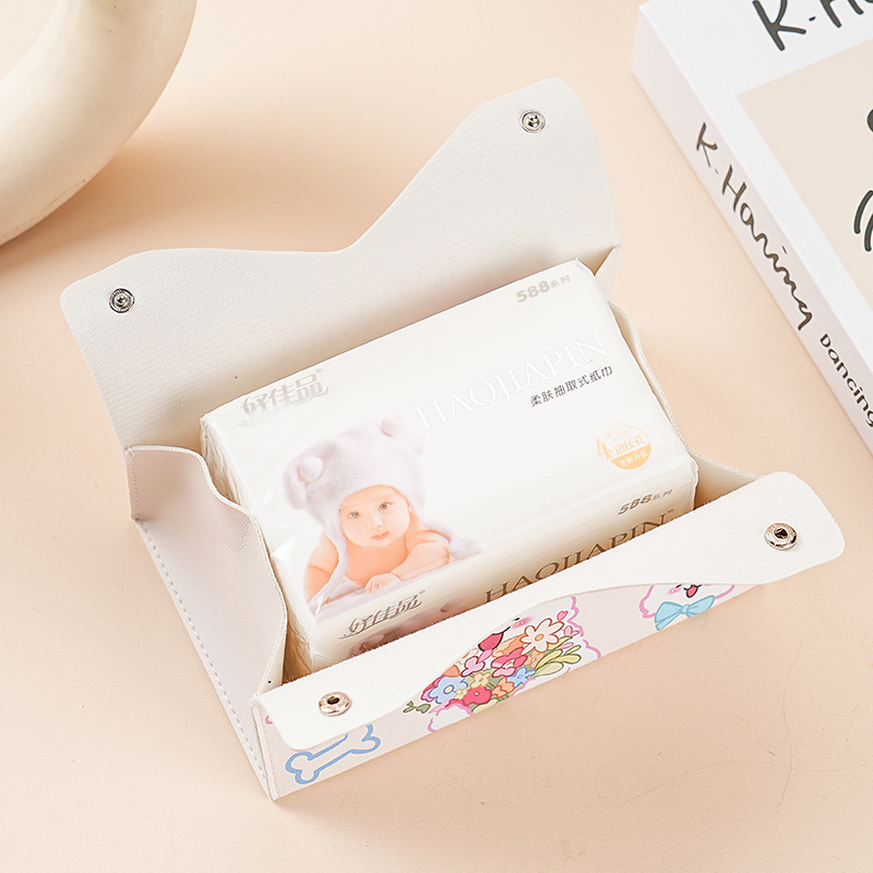 Wholesale of Nordic creative PU leather tissue boxes for home living rooms, dining rooms, coffee tables, cute desktops and multi-functional tissue boxes Application Scenario