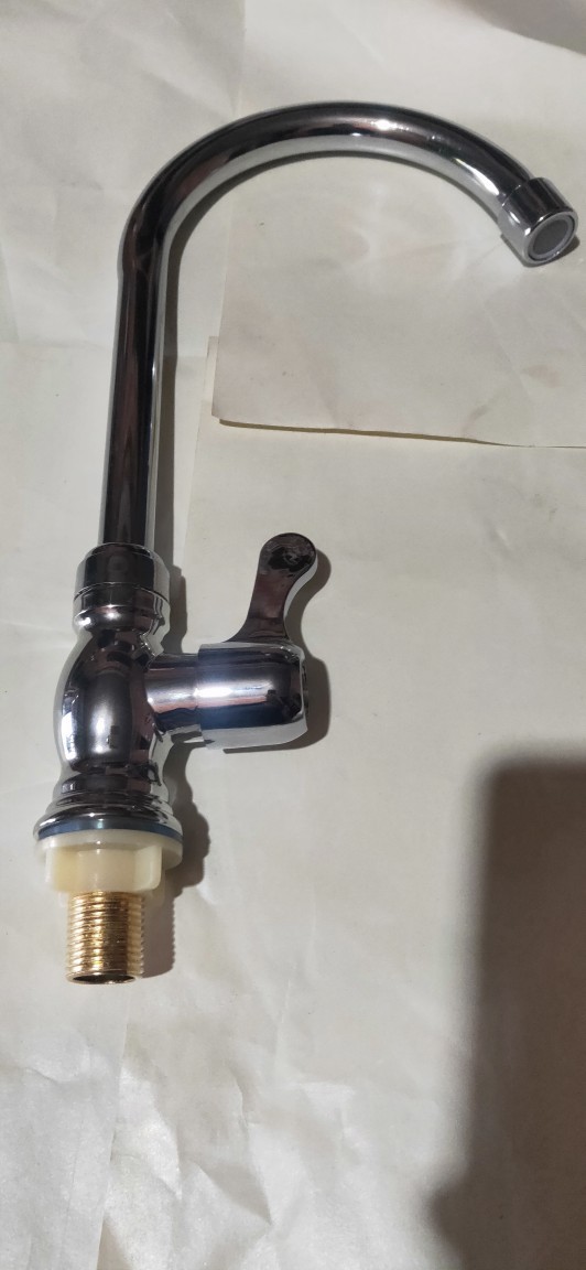 Plastic body large vertical kitchen sink faucet, large curved rotating sink faucet, large vertical plastic steel faucet, kitchen faucet Item Picture