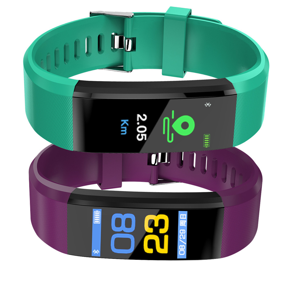 New 115plus color screen smart bracelet, sports waterproof, step-counting, Bluetooth synchronous strap, heart rate and blood pressure gift Specification drawing