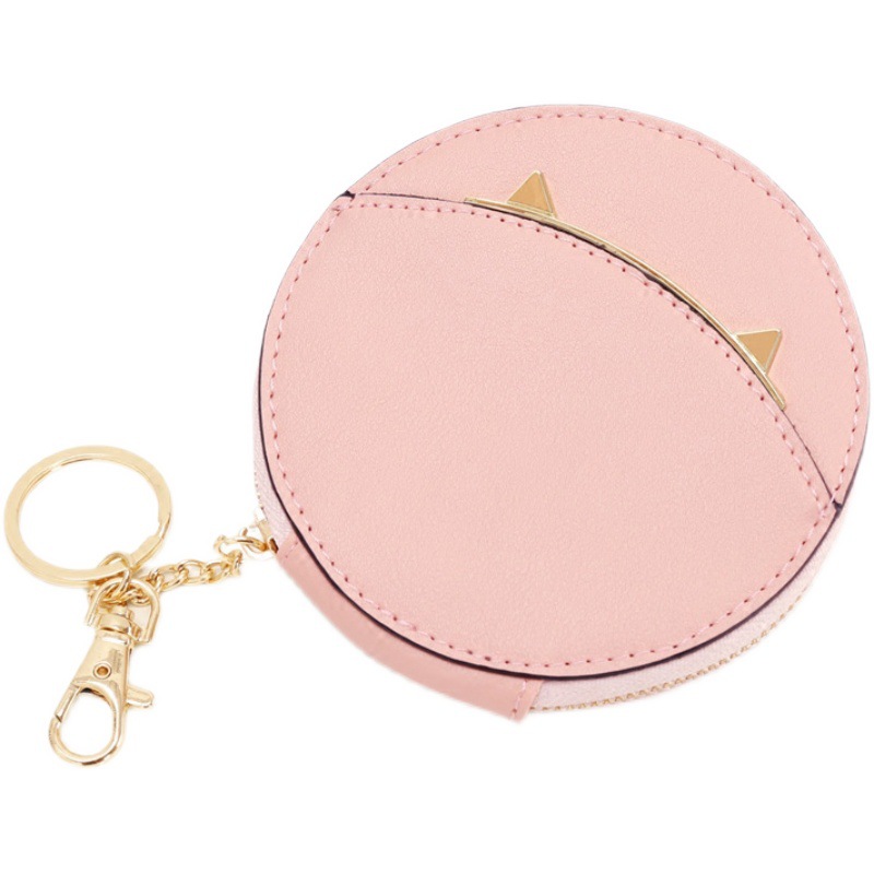This is a high-end, stylish, cute mini hand-held zipper pocket for women. It can be carried around with a cat wallet for storage Item Picture