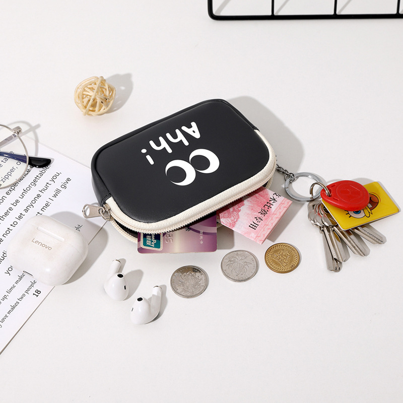 New product livework: Cute big eyes cotton short wallet, USB flash drive card case, coin purse, and small storage bag Specification drawing