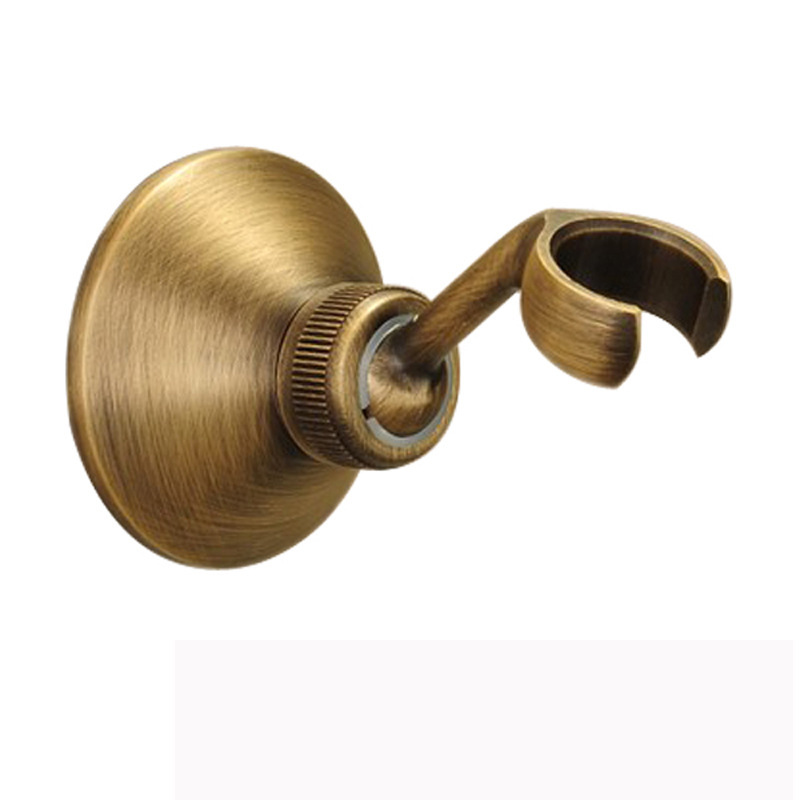 Shower accessories: Copper shower hand spray stand, fork adjustable height, fixed base, copper hand-held shower head stand full figure
