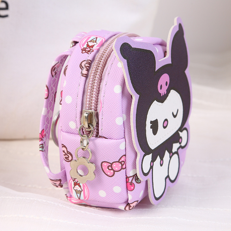 The coin purse in an ins style is cute and can be hung on a small bag. It comes with a mini card, key, headphones, and a small storage wallet Application Scenario