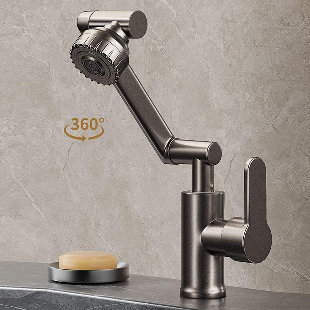 Maneki Neko washbasin faucet, cold and hot dual-purpose, kitchen and bathroom, washbasin, washbasin, stainless steel faucet Application Scenario