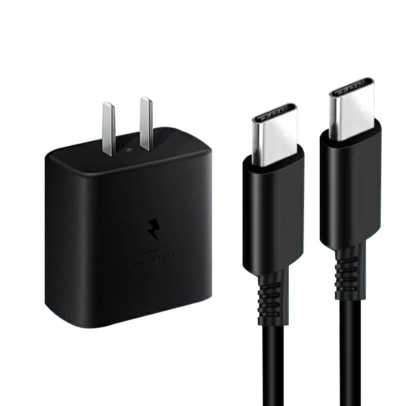 The 45W Super fast charging head is compatible with the Type-c data cable of the PD charger for Samsung S20/S21/S22 mobile phones Item Picture