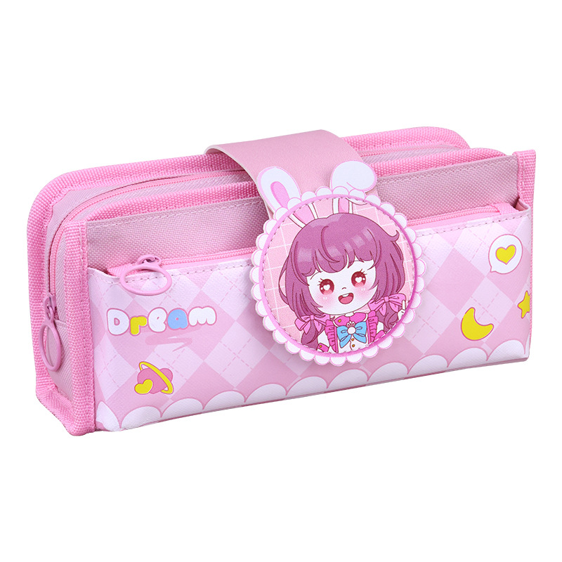 New large-capacity pencil case, high appearance level, girl pencil case, cartoon and cute, first-grade primary school pencil case, multi-functional Application Scenario