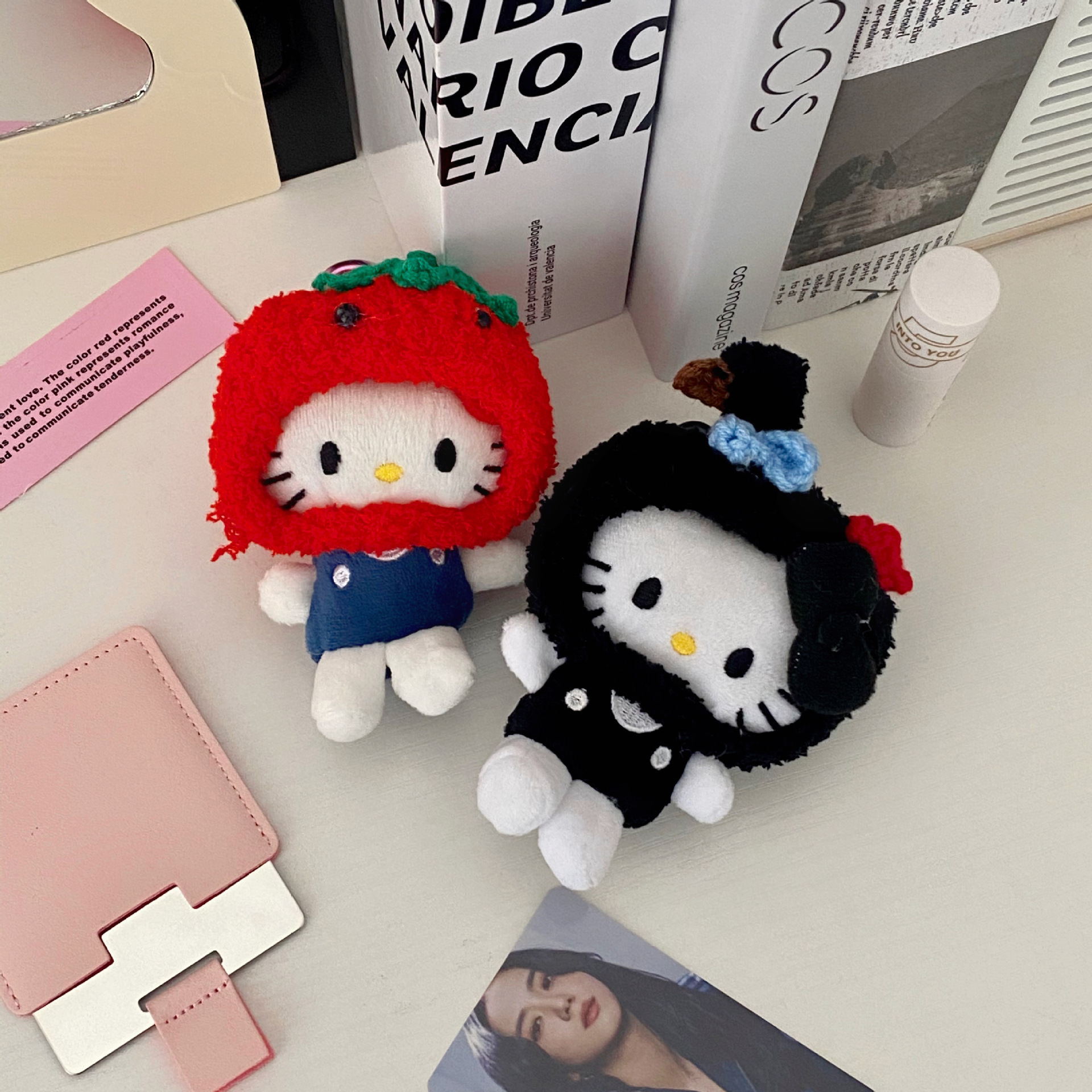 Maruko-chan headgear series bags, pendants, girls' gifts, cute cat schoolbags, pendants, accessories, dolls, girls' dolls full figure