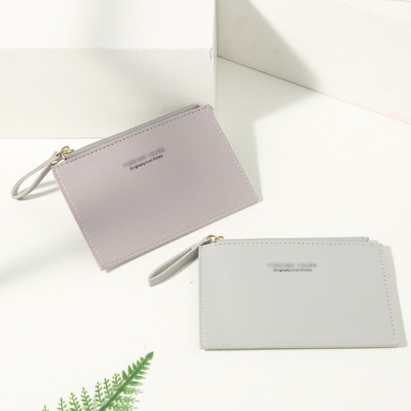 The 2020 new style wallet card case for women is a simple, fashionable and classic solid-color zipper coin purse for women on Instagram details Picture