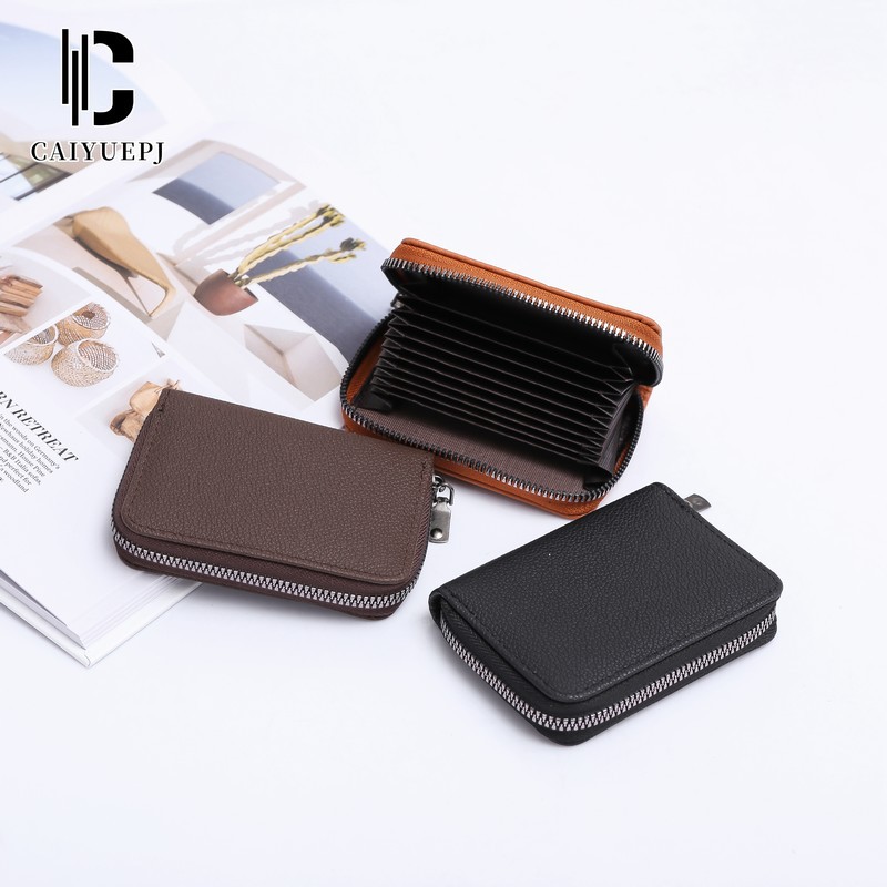 Korean mini fashionable wallet, loose change bag, access control card case, large-capacity short women's key case, card case, coin case Specification drawing