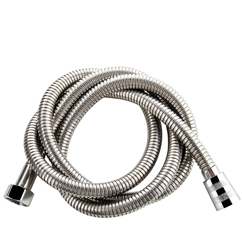 Faucet water inlet, stainless steel shower head, hose, bathroom pull tube, spring telescopic tube, corrugated tube Item Picture
