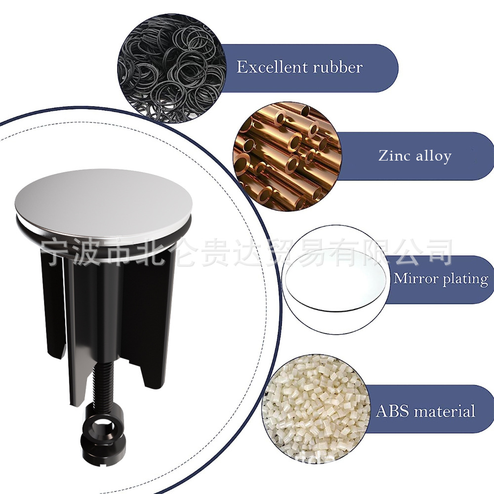 Washbasin pull-out accessories, suitable for European-style washbasin, European standard copper drain accessories, core cover Application Scenario