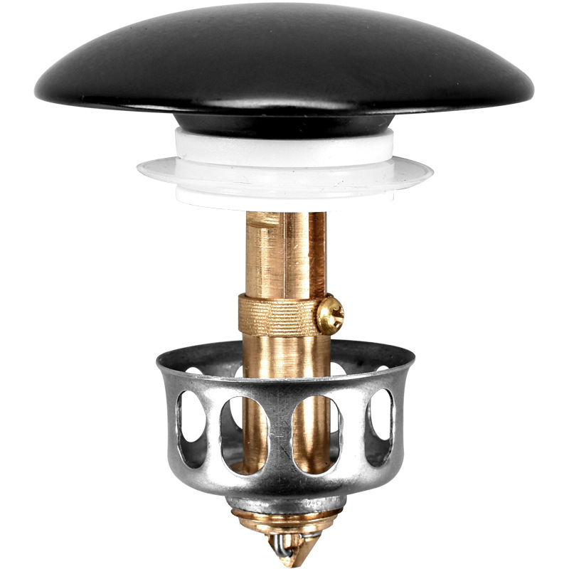 Ceramic washbasin drain, bouncing core, press-type washbasin, sink, countertop, leaky plug, filter screen accessories Item Picture