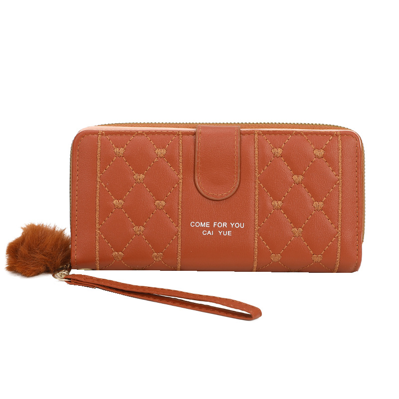 The new women's bag features a niche design with an ins style. It's a long wallet for women, a Korean-style clutch, and a multi-slot zipper bag Item Picture