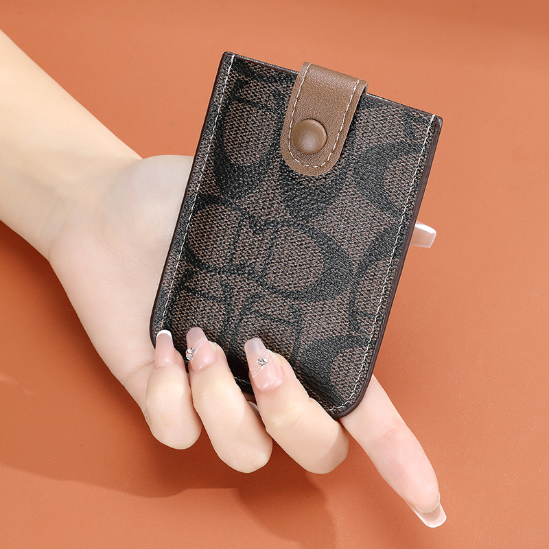 The best-selling women's card case is exquisite and high-end. 2023 new InS-style trendy anti-demagnetization, niche and high-end women's wear Specification drawing