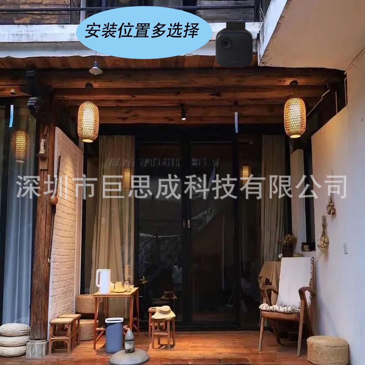 Blink surveillance camera stand Outdoor 4 stainless steel door clamp stand smart camera stand in stock Specification drawing