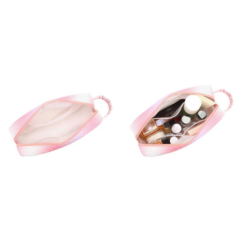 New colorful makeup bag, large capacity, cute travel portable small toiletry bag, Ins-style storage bag set for export Item Picture