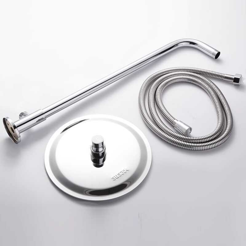 Top shower head, coarse hole shower, pressurized rain shower, single large shower head, square shower head, square set Item Picture