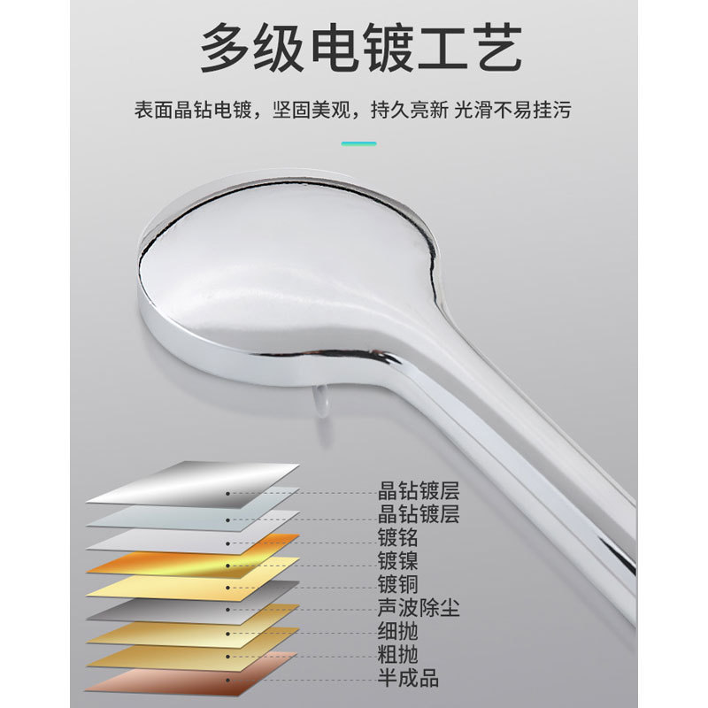Handheld simple showerhead, bathroom exposed showerhead, cross-border showerhead, new popular household bathroom shower head Specification drawing